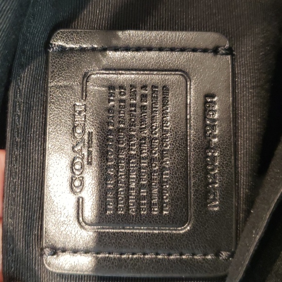 Coach Black Leather Satchel Crossbody Bag Size Small - Picture 4 of 14